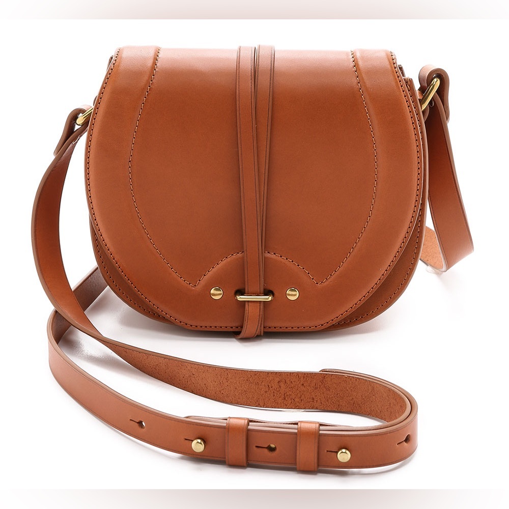 Jerome Dreyfuss Victor Tan Saddle Crossbody Bag